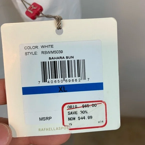 NWT- Rafaella Long Sleeve White Tunic Blouse- XL - Picture 12 of 12